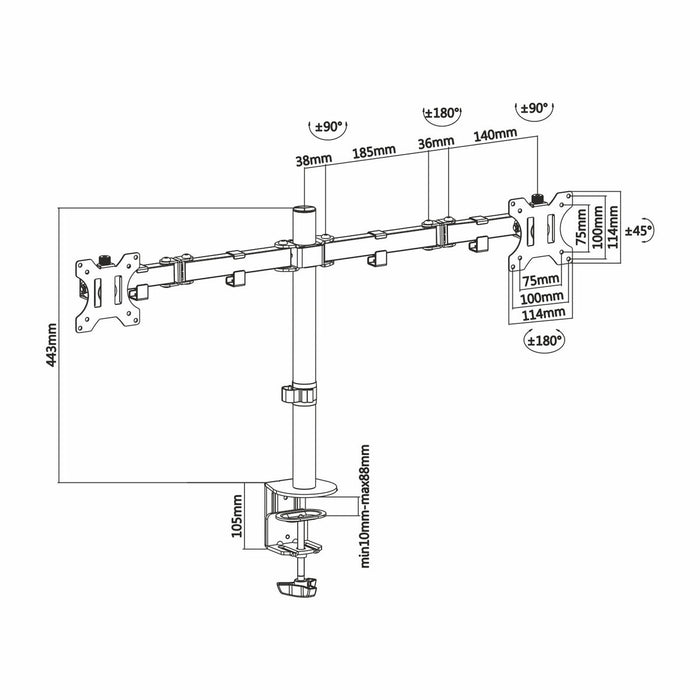 Suport de Masă pentru Ecran Aisens DT32TSR-041 13"