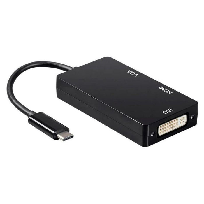 Adaptor USB-C la VGA/HDMI/DVI Aisens A109-0343 Negru 15 cm