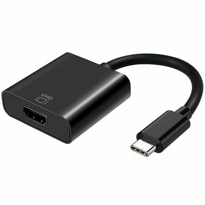 Cablu USB-C la HDMI Aisens Conversor USB-C a HDMI 4k@60Hz, USB-C/M-HDMI/H, Negro, 15cm 4K