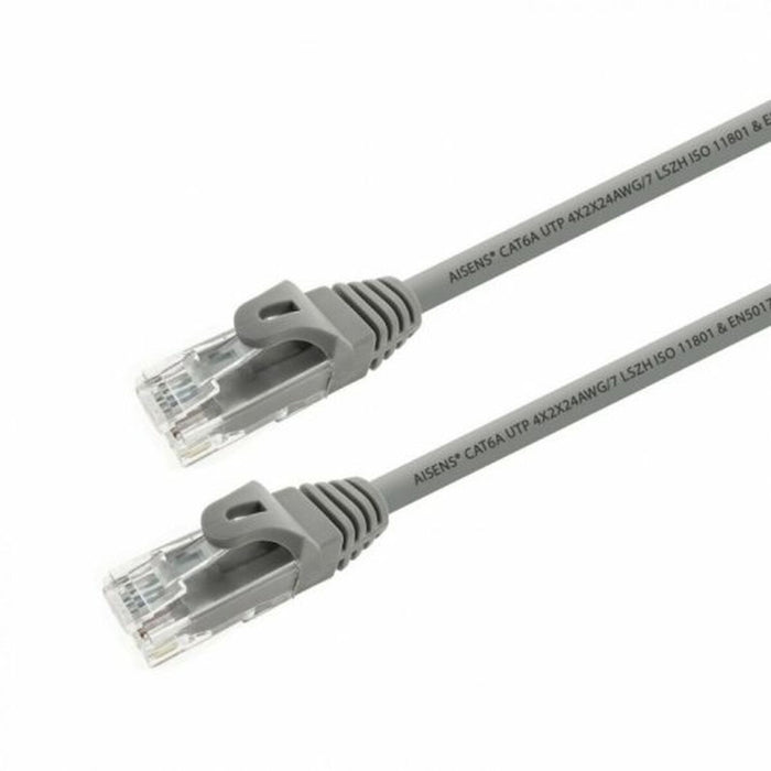 Cablu de Rețea Rigid UTP Categoria 6 Aisens Gri 25 cm