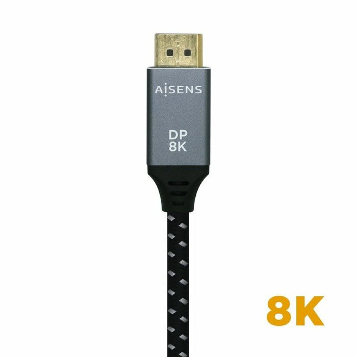 Cablu DisplayPort Aisens A149-0435 Negru Negru/Gri 1 m