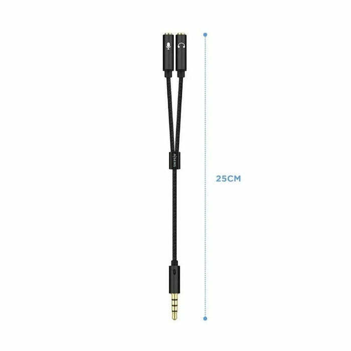 Adaptor Jack 3.5 mm Mamă-Tată Aisens A128-0416