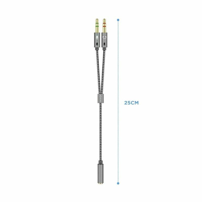 Adaptor Jack 3.5 mm Mamă-Tată Aisens A128-0417