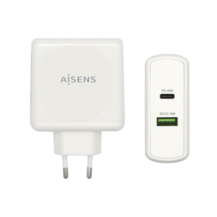 Încărcător USB Perete Aisens PD 3.0 USB-C 57 W Alb