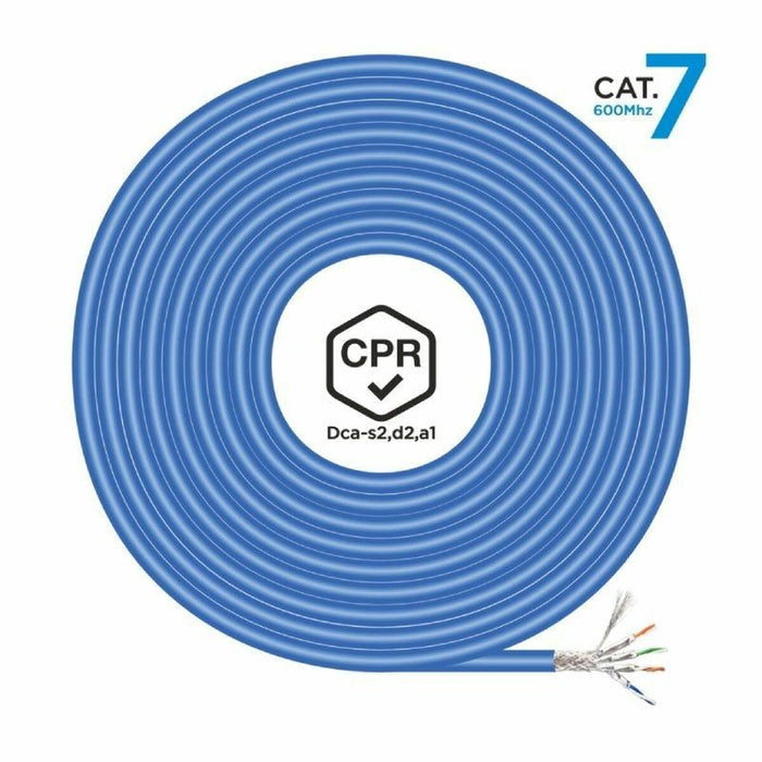 Cablu de Rețea Rigid FTP Categoria 7 Aisens AWG23 Albastru 500 m