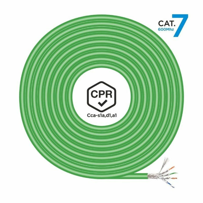 Cablu de Rețea Rigid FTP Categoria 7 Aisens AWG23 Verde 305 m
