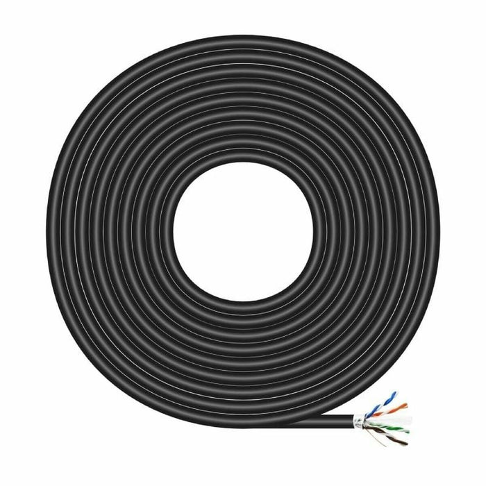 Cablu de Rețea Rigid UTP Categoria 6 Aisens AWG24 Negru 100 m