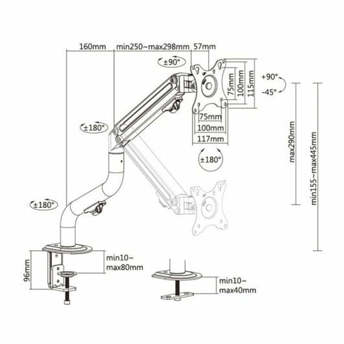 Suport TV Aisens DT32TSR-139 17"-32" 8 kg