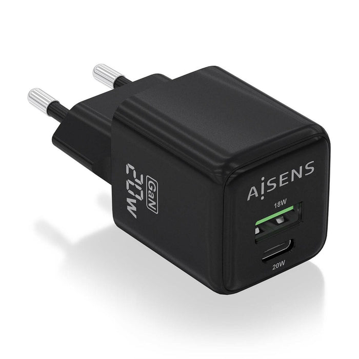 Încărcător de Perete Aisens ASCH-20W2P011-BK 20 W Negru (1 Unități)