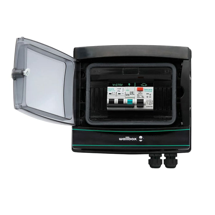 Protecție împotriva supratensiunilor Wallbox Fuse Box Lite  A+ MCB Curva