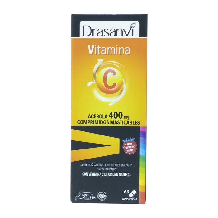 Supliment Alimentar Drasanvi    Vitamina C 60 Unități Fructe de padure