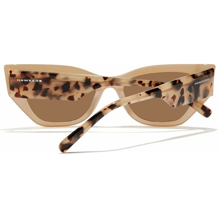 Ochelari de Soare Unisex Hawkers Manhattan Ø 50 mm Crem Habana