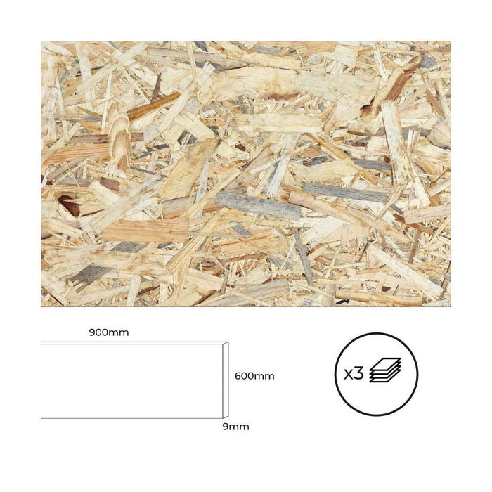 Placaj Bertini OSB Lemn 90 x 60 cm