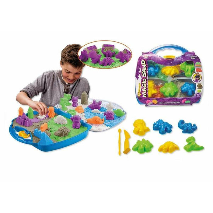 Nisip Magic Servietă 8 Piese Dinozauri