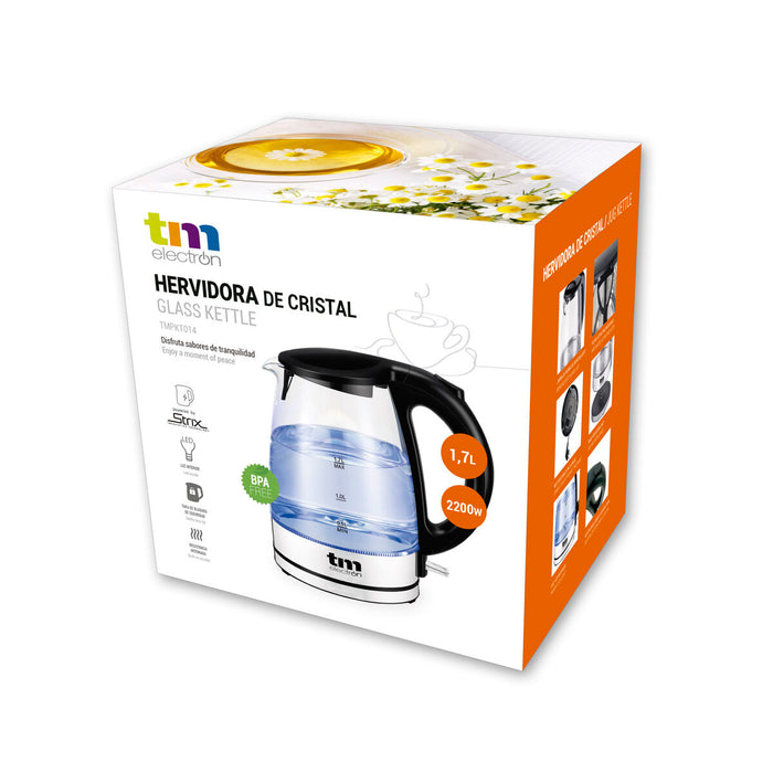 Fierbător TM Electron 1,7 L Geam Sticlă borosilicată