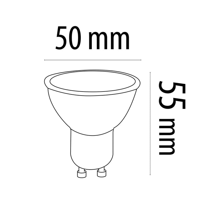Bec LED TM Electron GU10 (3000 K)