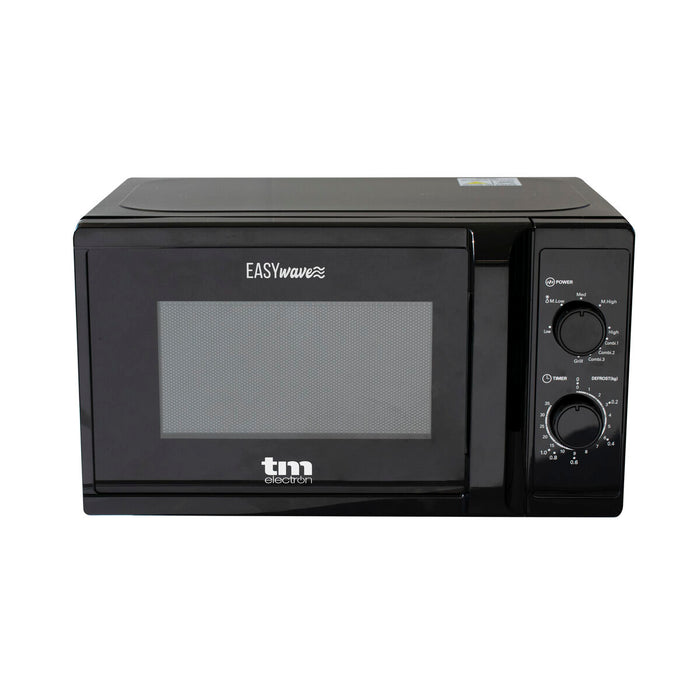 Cuptor cu microunde cu Grill TM Electron Negru 700 W 20 L