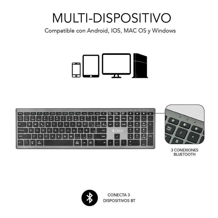 Tastatură Subblim SUBKB-2PUE201 Negru