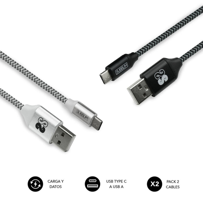 Cablu USB Subblim SUB-CAB-2TC001 1 m
