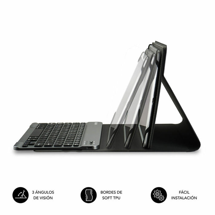 Husă pentru Tabletă și Tastatură Subblim SUB-KT2-BT0001 10.1" Negru Qwerty Spaniolă QWERTY Bluetooth