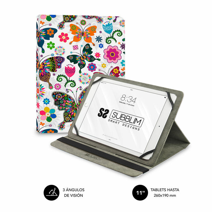 Husă pentru Tabletă Subblim SUBCUT-4TC013 Multicolor Fluturi 11"