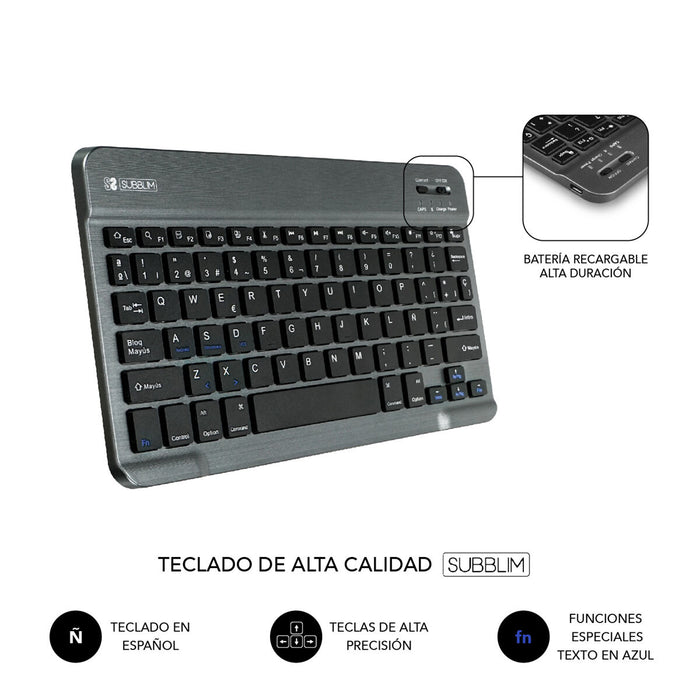 Husă pentru Tabletă și Tastatură Subblim LENOVO TAB M10 PLUS 3ª GEN Negru 10,6"