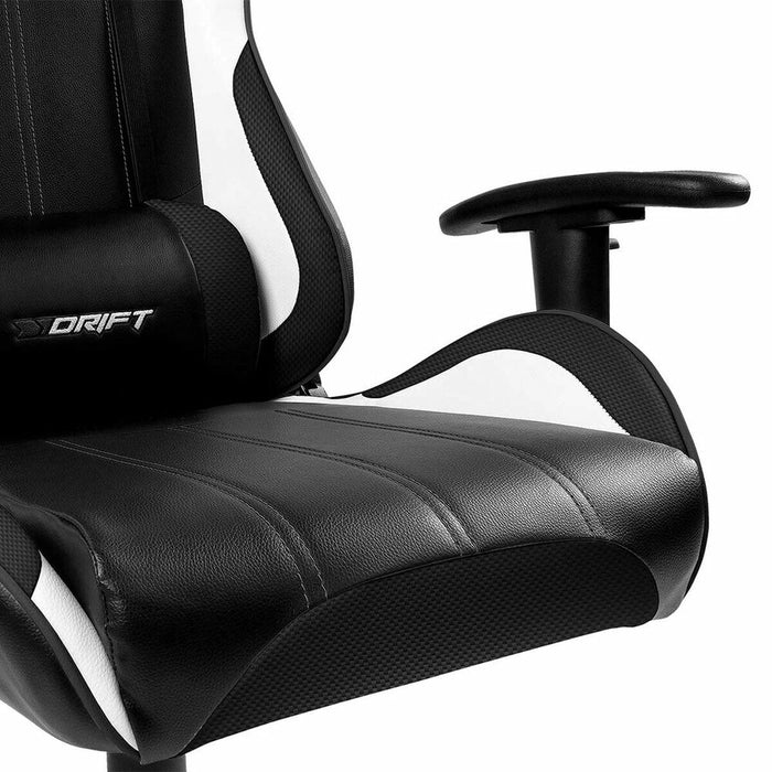Scaun Gaming DRIFT DR175CARBON Alb Negru Negru/Alb