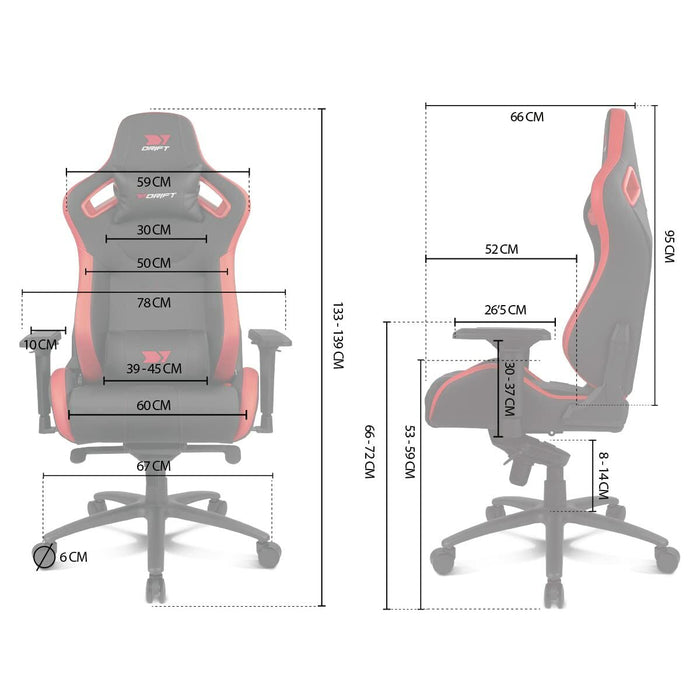 Scaun Gaming DRIFT DR600 Negru