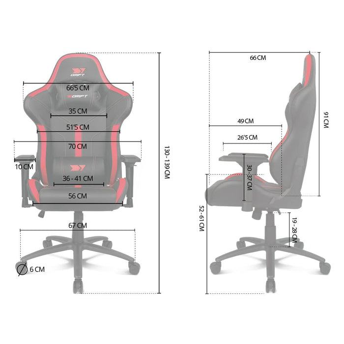 Scaun Gaming DRIFT DR350 Negru