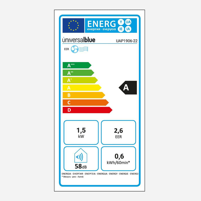 Aer Condiționat Portabil Universal Blue Colorado Adventur 5012W Alb 1250 fg/h