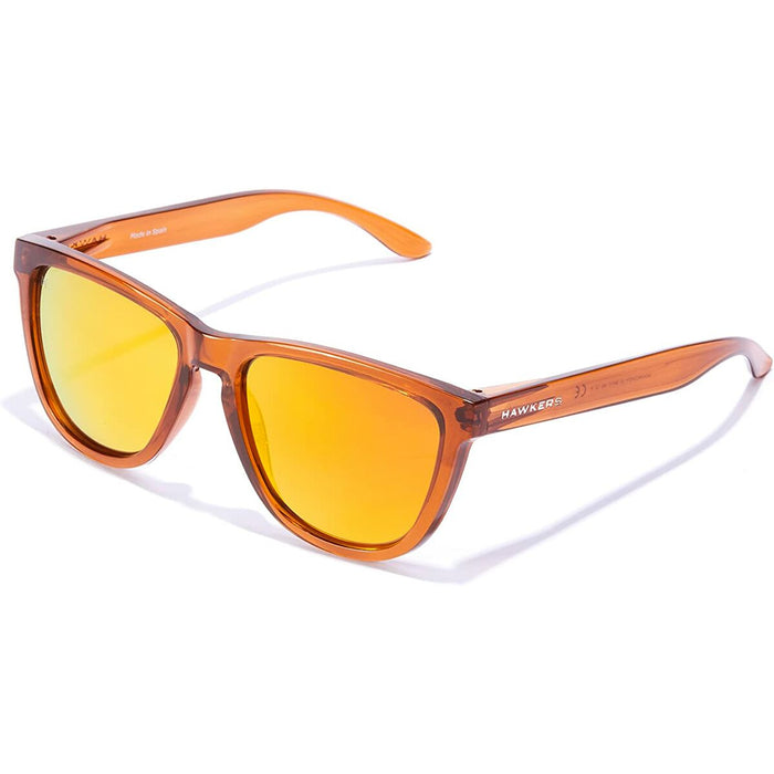 Ochelari de Soare Unisex Hawkers One Raw Polarizați Ø 55,7 mm Roz Transparent