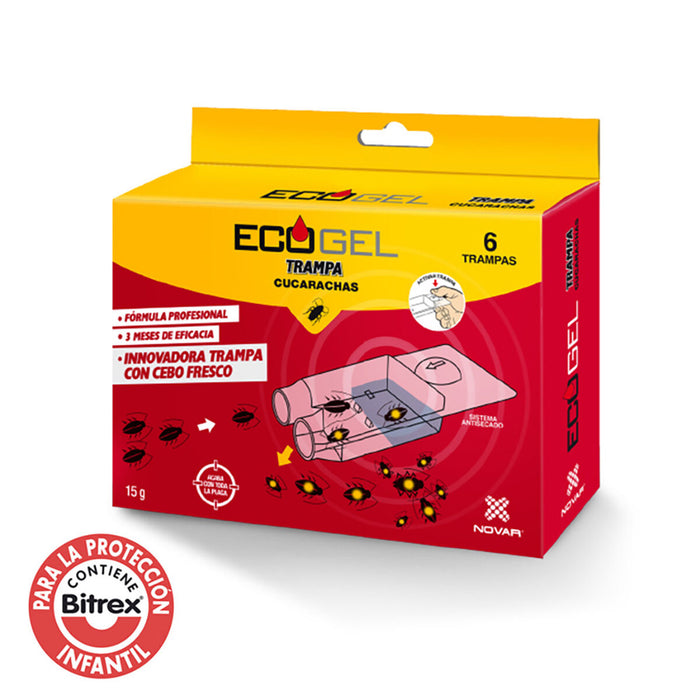 Capcana Novar Ecogel 6 Piese Gândaci de bucătărie 15 g