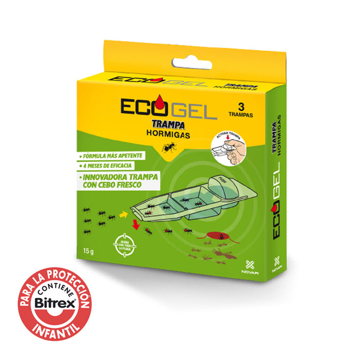 Insecticde Novar Ecogel 3 Piese Furnici Capcana 15 g