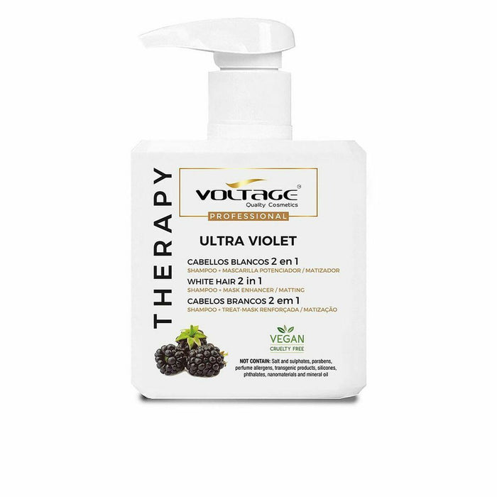 Șampon pentru Păr Blond sau Cărunt Voltage Therapy Ultra Violet 2 în 1 500 ml