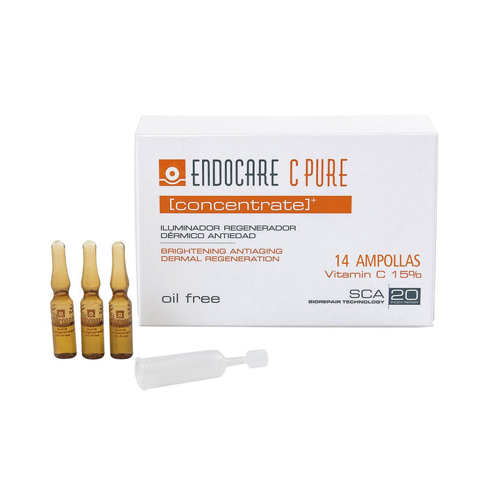 Fluid de Frumusețe Iluminator Endocare C Pure Concentrate 14 x 1 ml Fiole