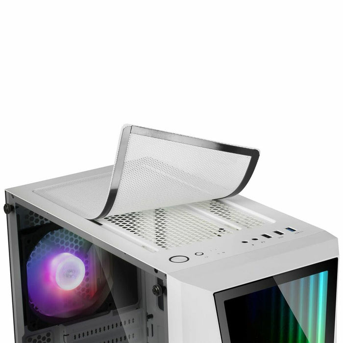 Unitate Semi-tower ATX Mars Gaming MC777W LED RGB Alb
