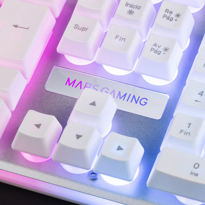 Tastatură Mars Gaming MK220WES RGB Alb