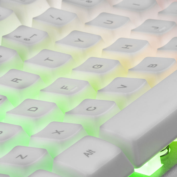 Tastatură Mars Gaming MK220 Qwerty Spaniolă RGB Alb