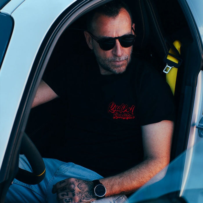 Tricou cu Mânecă Scurtă Bărbați RADIKAL NICE FAT ASS Negru S