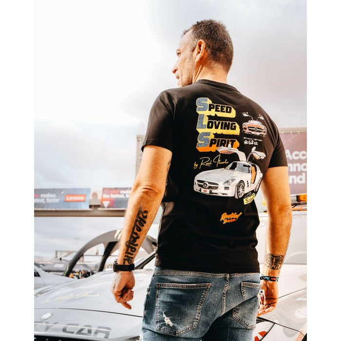 Tricou cu Mânecă Scurtă Bărbați RADIKAL SLS RAUL ITUARTE Negru XXL