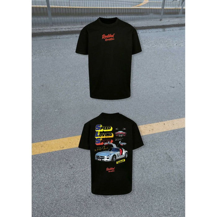 Tricou cu Mânecă Scurtă Bărbați RADIKAL SLS RAUL ITUARTE Negru XXL