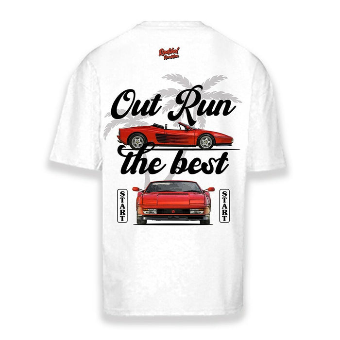Tricou cu Mânecă Scurtă Bărbați RADIKAL OUT RUN Alb S
