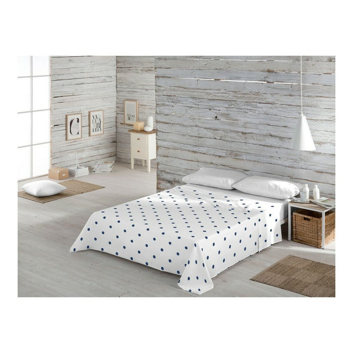 Foaie de sus Popcorn Beca Blue 160 x 270 cm (Pat 80/90)
