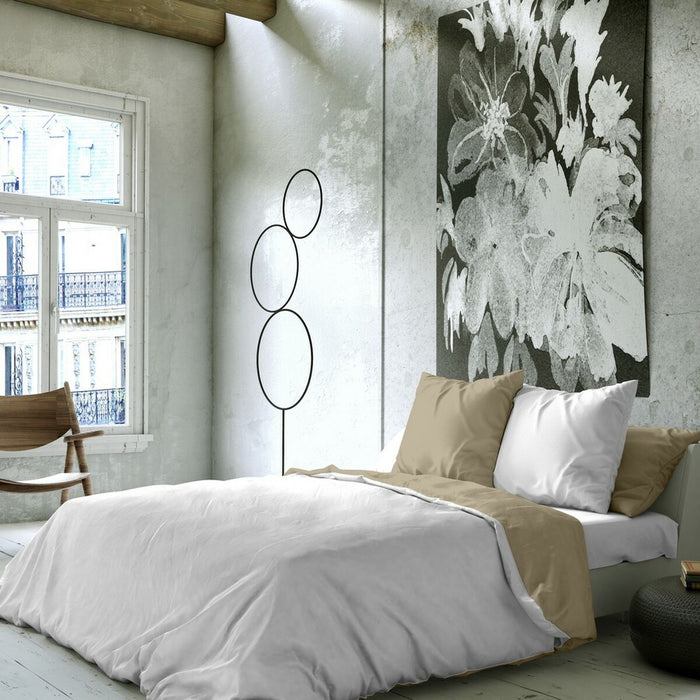 Husă de pilotă Naturals FUNDA NORDICA BICOLOR REVERSIBLE Reversibil/ă Alb Bej Pat 200 1 Piese 280 x 270 cm 280 x 240 cm