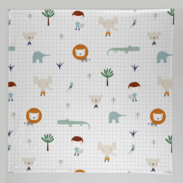 Muselină Haciendo el Indio Jungle (120 x 120 cm)