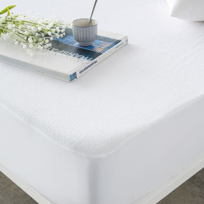 Protector pentru saltea Naturals Alb Pat 105 105 x 190/200 cm