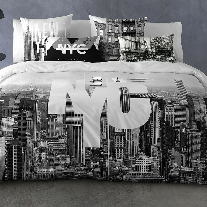 Husă de pilotă Naturals NYC Pat 150 Pat 150/160 3 Piese 45 x 90 cm 240 x 220 cm