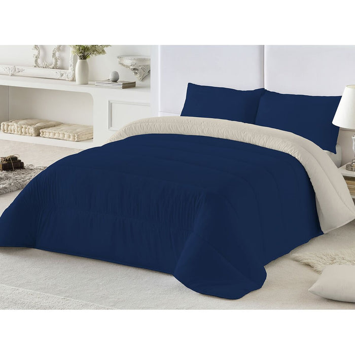 Material de umplutură nordic Naturals   Albastru Piatră 300 gsm 180 x 260 cm (Pat 90) (1 Piese)