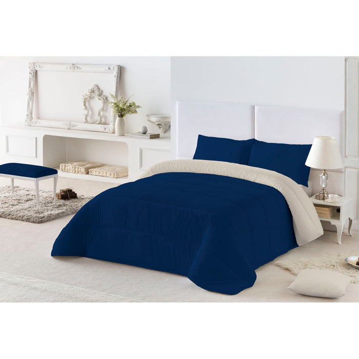Material de umplutură nordic Naturals Colors 300 gsm Albastru Piatră (240 x 260 cm) (Pat 135/150)