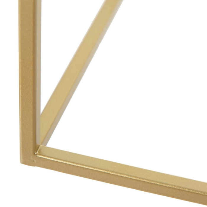 Lustră 45 x 20 x 20 cm Geam Auriu* Metal Alb